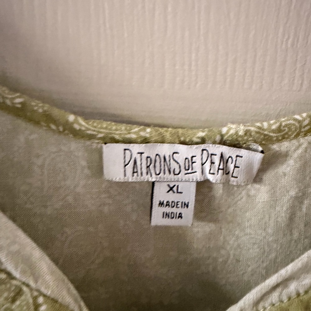 Patrons of Peace Olive Camisole Top - Picture 2 of 3